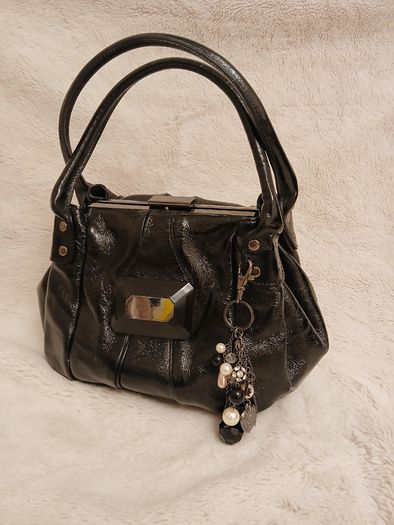 Jasper Conran black  bag with charms