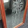 Dr Edmund Rice founder of the Christian brothers etched mirror,came from a old school,hard to come by ,heavy,lovely display,a piece of irish history,,hard to come by, buyer collects,sold as seen ,sorry pics not more clearer,I gave wood a light polish. Image 2