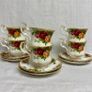 Royal Albert "Old Country Roses" Coffee Cups and Saucers Image 2