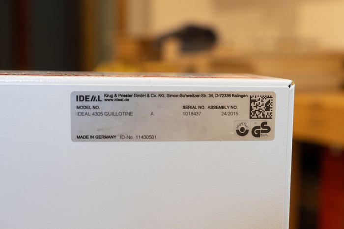 Ideal 4305 Paper Guillotine
