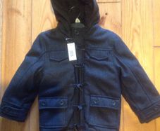 BNWT Age 3-4 Lined Charcoal Grey Jacket / Coat