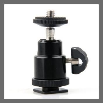 18722 1/4 inch Screw Tripod Mini Ball Head Light Bracket