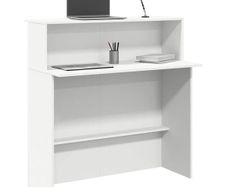 Reception Desk White 100x50x103.5 cm
