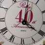 40th Anniversary Clock Plate Image 4