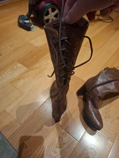 Geox tan knee height boots