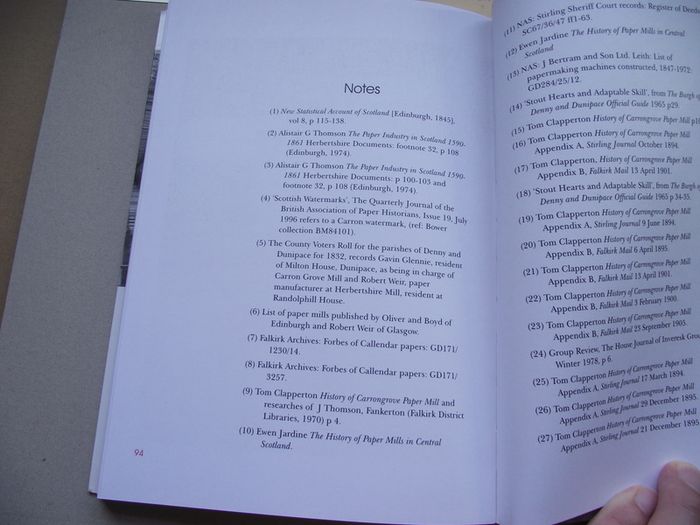 'Carrongrove: 200 years of Papermaking' by Argyll Publishing
