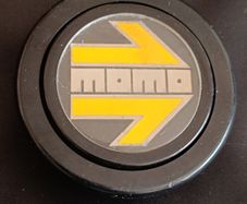 Rare Vintage MOMO Horn Button (Yellow Logo)  Genuine JDM