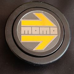 Rare Vintage MOMO Horn Button (Yellow Logo)  Genuine JDM