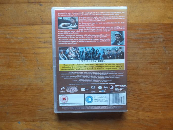 The Shawshank Redemption-dvd-morgan Freeman-brand New Sealed