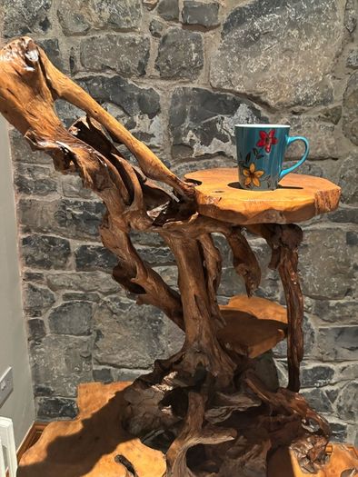 Teak Rootwood Plant Stand