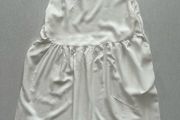 New Collection White Sleeveless Smock Babydoll Mini Dress