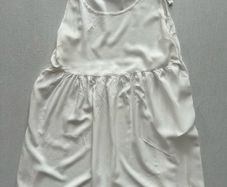 New Collection White Sleeveless Smock Babydoll Mini Dress