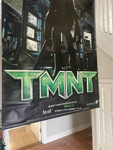 Giant TMNT Donatello 2007 Rare Cinema Display Vinyl Poster 2.4x1.5m