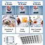 Commercial Ice Maker Machine 36 kg/24h with 6 kg Storage Capacity, Countertop/Freestanding/Under Counter Image 4