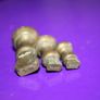 Antique Imperial Small Aged Brass Bell Weights - Apothecary - Kitchen Scales Image 3