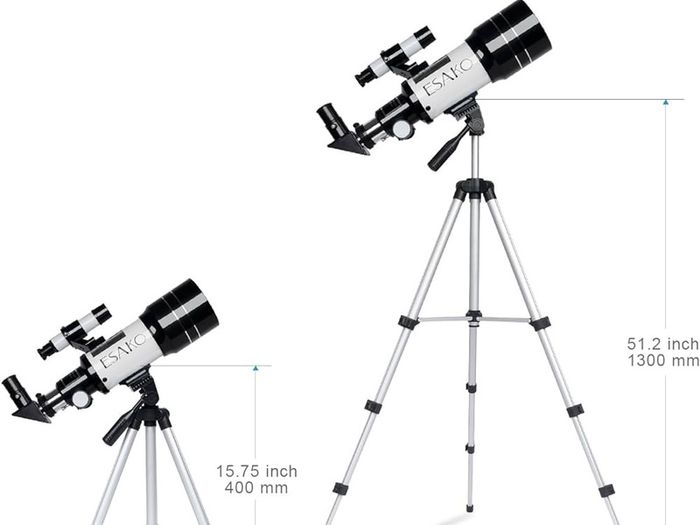 Telescope for Kids & Adults, 70mm Portable Beginner Telescopes with 3 Eyepieces, Height Adjustable Tripod & Phone Adapter