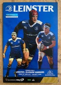 2017 Leinster v Glasgow Warriors - Guinness PRO12 Programme