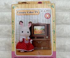 Sylvanian Families Deluxe TV Set Luxury Color TV New Damaged Box Please see photos