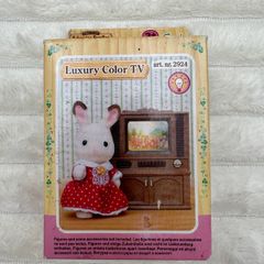 Sylvanian Families Deluxe TV Set Luxury Color TV New Damaged Box Please see photos