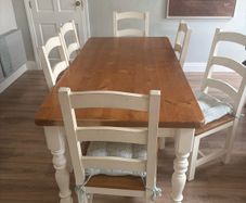 dining table and 6 chairs