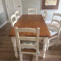 dining table and 6 chairs