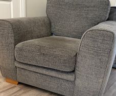 Quick sale Ez Living Grey fabric Arm chair