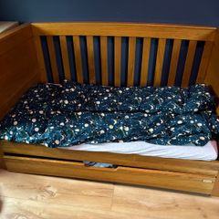 Solid Oak Cot Bed