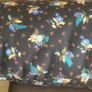 Dark blue with flowers fabric Image 2