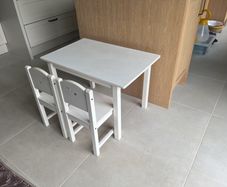 Ikea Sundvik kids wood table & chairs