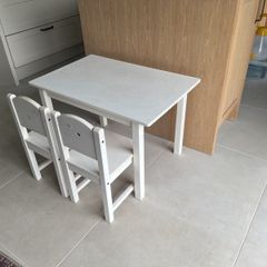 Ikea Sundvik kids wood table & chairs
