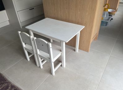 Ikea Sundvik kids wood table & chairs
