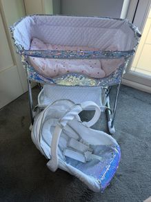 Dolls Car Seat & Bedside Crib