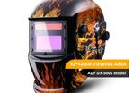 Skull Solar Auto Darkening Adjustable Range 4/9-13 MIG MMA Electric Welding Mask Helmet Welding Lens for Welding Machine