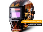 Skull Solar Auto Darkening Adjustable Range 4/9-13 MIG MMA Electric Welding Mask Helmet Welding Lens for Welding Machine