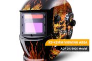 Skull Solar Auto Darkening Adjustable Range 4/9-13 MIG MMA Electric Welding Mask Helmet Welding Lens for Welding Machine