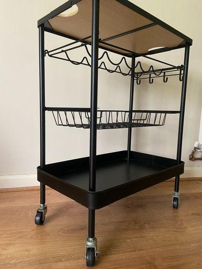 Compact Drinks Trolley / Bar Cart on Wheels