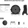 2 Pcs Par Lights, RGB 36 LED Stage Lights Sound Activated DMX Control, 7 Modes Uplighting Lights with Remote Control Stage Lighting, DJ Par Party Lights for Club KTV Disco Party Image 3