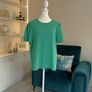 Ladies Emerald Green Short-Sleeved Top by Gallery Image 5
