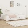 Day Bed without Mattress White 90x200 cm Image 4