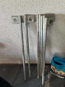 Steel pins galvanised