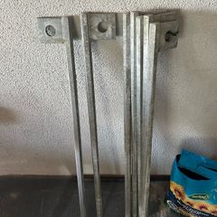 Steel pins galvanised