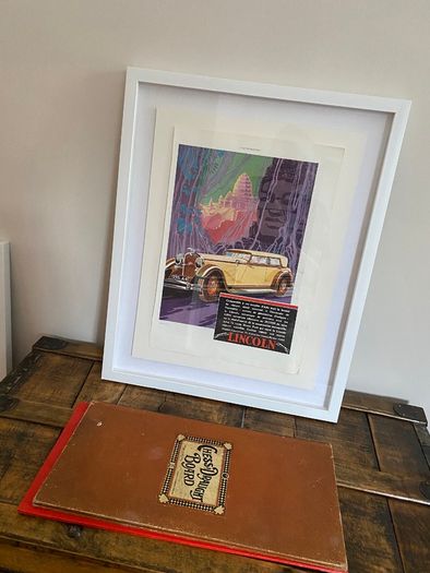 Antique French advertising print from 1930's