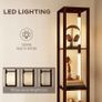 Floor Lamp with Shelves, LED Column Modern Standing Lamp with Fabric Drawer Image 4