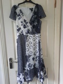 DKNY Black and White Dress