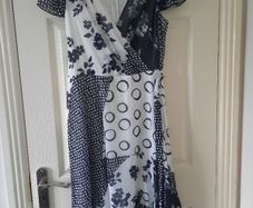 DKNY Black and White Dress
