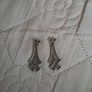 vintage sterling silver earrings Image 4