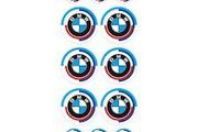 BMW 3D Car Logo Reflective Motor Bike Cycle Motorbike Suitable for Moto Racing Car Decorative Soft Adhesive Sticker