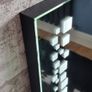 LED Bathroom Mirror Solid Frame Weather Station Sensor Switch Image 3