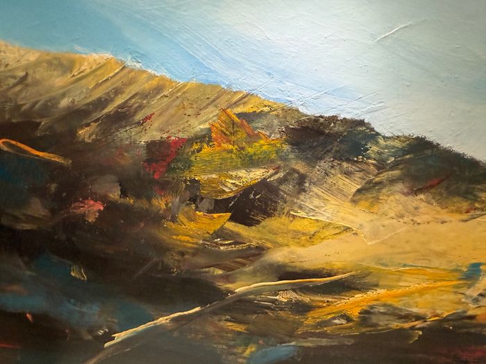 Derek Menary (b.1943) Autumn Light in the Grampian Region, (2002). Original Mixed Media Painting