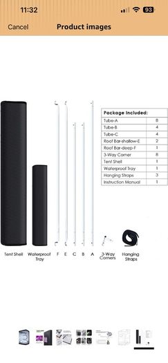 Large indoor grow tent 120x120x200
